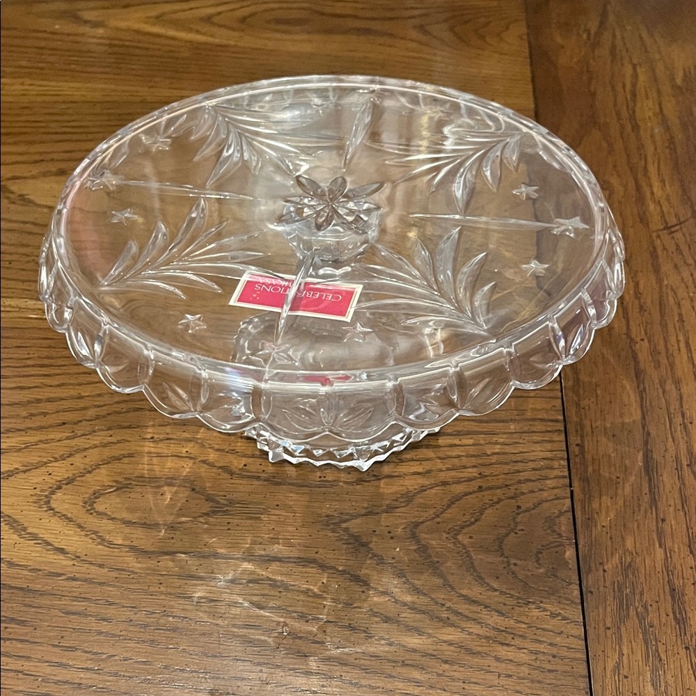 Celebrations Mikasa Christmas Night Footed Cake Stand‎
